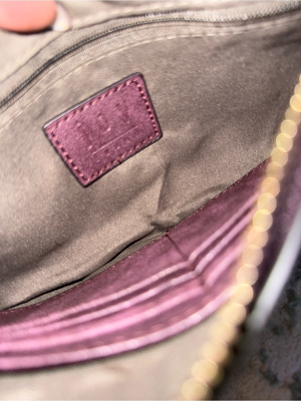 JoJo Maman Bebe Leather Crossbody in Burgundy - Picture 5 of 7